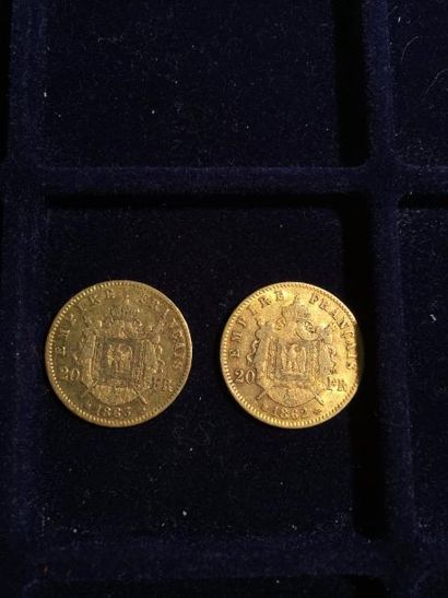 [ Pièce en or ]

2 pièces de 20 francs Napoléon...