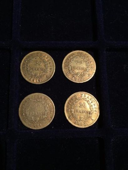 [ Pièce en or ]

4 pièces de 20 francs Napoléon...