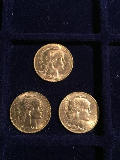 [ Pièce en or ]

3 pièces de 20 francs 