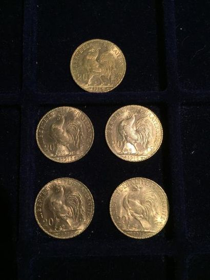[ Pièce en or ]

5 pièces de 20 francs 
