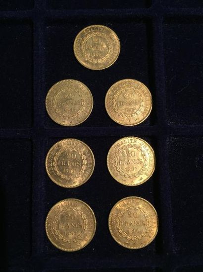 [ Pièce en or ]

7 pièces de 20 francs 
