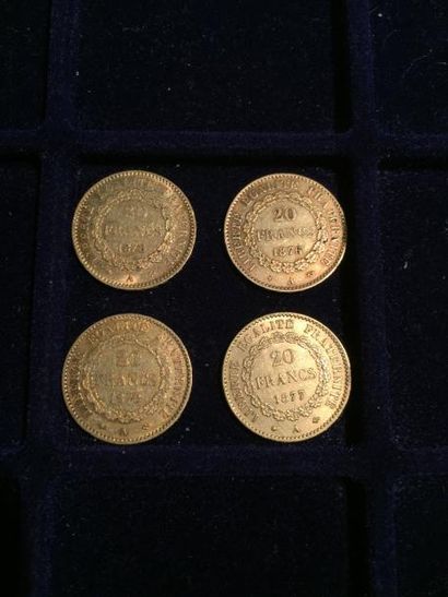 [ Pièce en or ]

4 pièces de 20 francs 