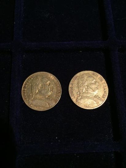 [ Pièce en or ] [ Louis XVIII ]

2 pièces...