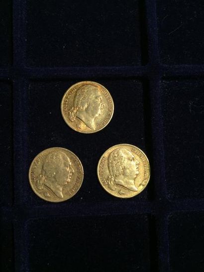 [ Pièce en or ] [ Louis XVIII ]

3 pièces...