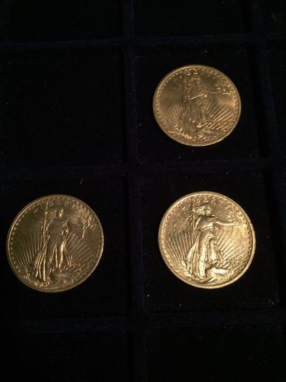 USA

3 pièces 20 dollars « Saint-Gaudens...