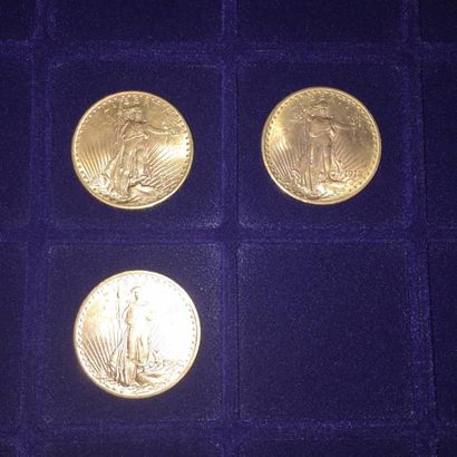 USA

3 pièces 20 dollars « Saint-Gaudens...