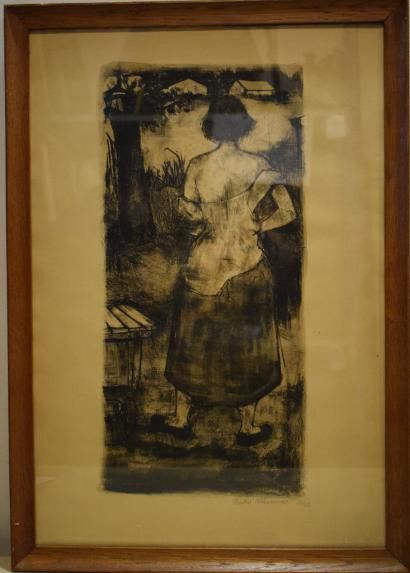 MINAUX A., d'après

Le paysan 

Lithographie...