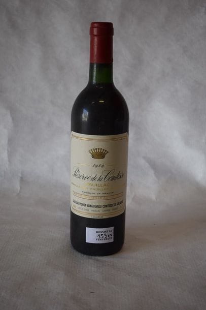 2 	bouteilles 	RÉSERVE DE LA COMTESSE, 		Pauillac...