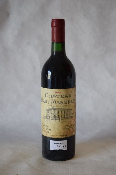 9 	bouteilles 	CH. 	HAUT MARBUZET, Saint-Estèphe...