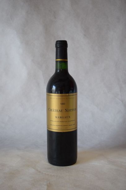 9 	bouteilles 	CH. 	NOTTON, 	Margaux 	19...