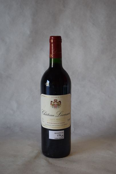 9 	bouteilles 	CH. 	LIVERSAN, 	Haut-Médoc...