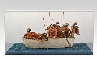 MARTINEAU, Aline (1949-) 
Sur une barque...