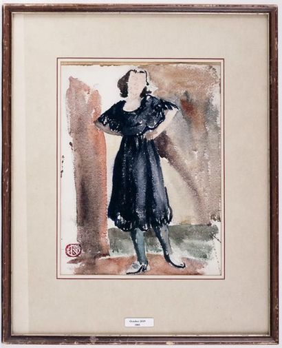 HÉBERT, Henri (1884 - 1950)
« Étude d’une...