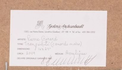 GIRARD, Pierre (1967 - )
« Tranquilité (canards...