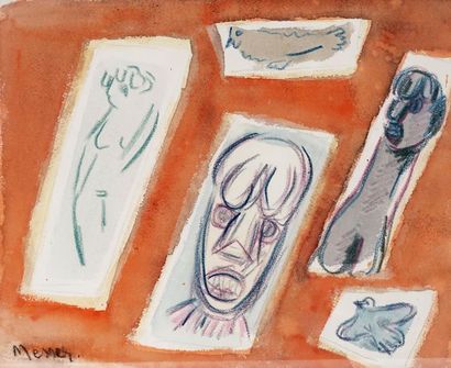 MESSER, David (1912 - 1998)
Sans titre
Pastel
Signé...