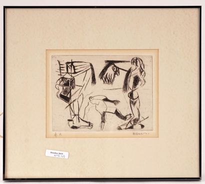 MESSER, David (1912 - 1998)
Sans titre
Pastel
Signé...