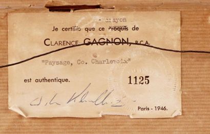 GAGNON, Clarence (1881 - 1942)
« Paysage,...
