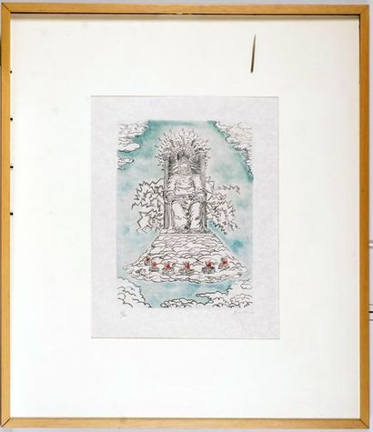 DE CHIRICO, Giorgio (1888-1978)
Zeus
Lithography
Signed...