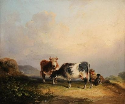 SHAYER, William I (1788-1879) 
Pastoral
Oil...