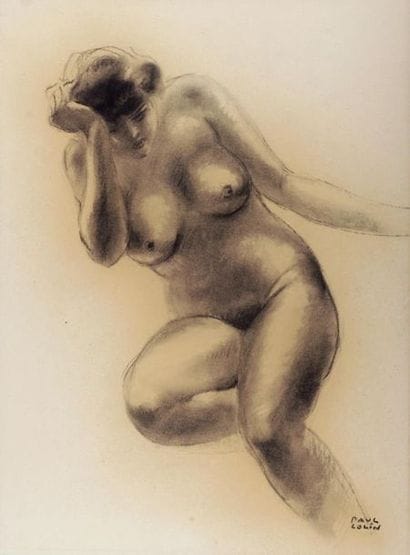 COLIN, Paul (1892 - 1985)
Frontal nude
Charcoal...