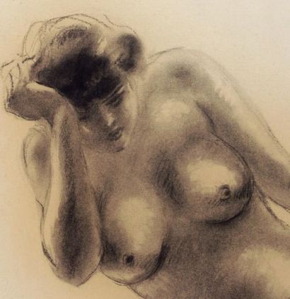 COLIN, Paul (1892 - 1985)
Frontal nude
Charcoal...