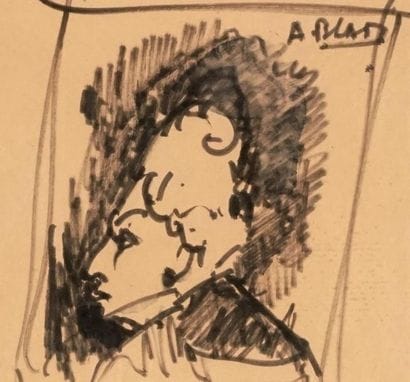BLATAS, Arbit (1908-1999)
Profile
Felt pen...