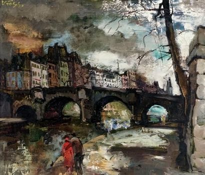 FOSS, Olivier (1920 - 2002)
Walking on the...