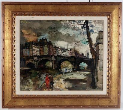 FOSS, Olivier (1920 - 2002)
Walking on the...