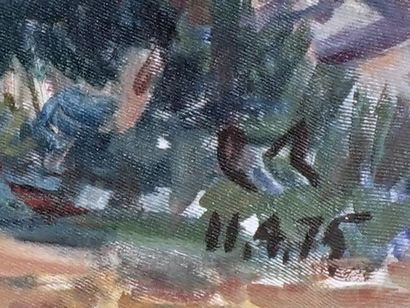 DASH, Y. (active XXth)
Landscape
Oil on canvas
Signature...