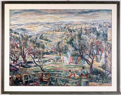 DASH, Y. (active XXth)
Landscape
Oil on canvas
Signature...