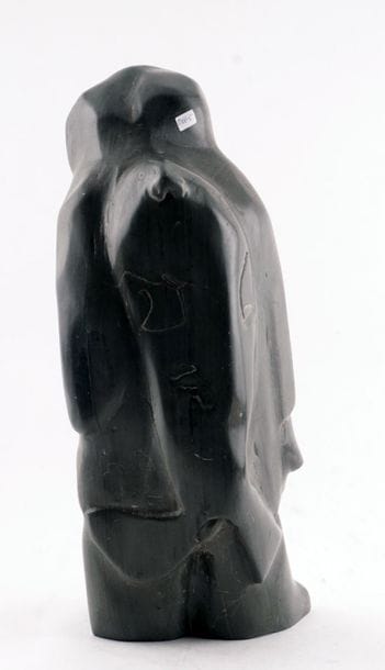 INUIT SCHOOL XXth
Character
Carved soapstone
Signature...