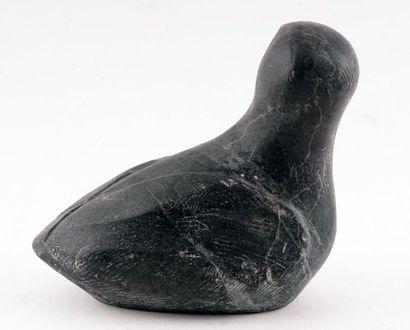 INUIT SCHOOL XXth
Bird
Carved soapstone
Signature...