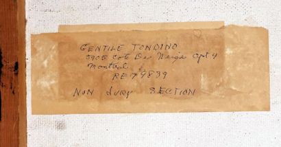 TONDINO, Gentile (1923-2001)
Untitled
Oil...