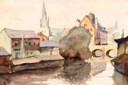 BEDER, Jack (1910-1987)
Untitled
Two watercolours
Signed...