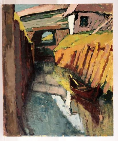 TOMMI, Alberto (1917-1960)
Under the bridge
Oil...