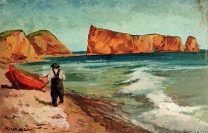 TOMMI, Alberto (1917-1960)
Pierced rock
Oil...