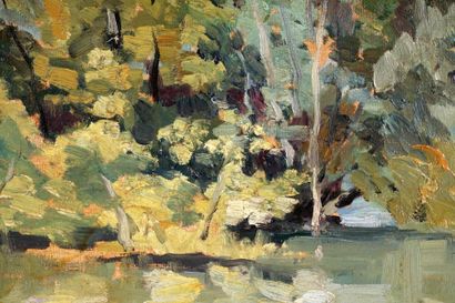VINCELETTE, Romeo (1902-1979)
Greenery
Oil...