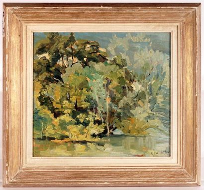 VINCELETTE, Romeo (1902-1979)
Greenery
Oil...