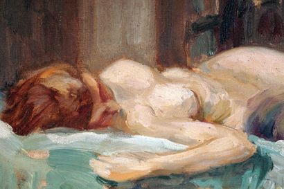 VINCELETTE, Romeo (1902-1979)
Nude
Oil on...