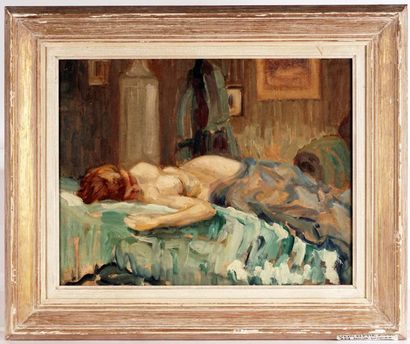 VINCELETTE, Romeo (1902-1979)
Nude
Oil on...