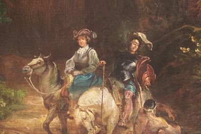 ÉCOLE EUROPÉENE (XXe siècle)
Vers la rivière
Huile...