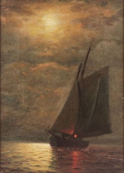 TYLER, James Gale (1855-1931)
« Cloudy »
Huile...