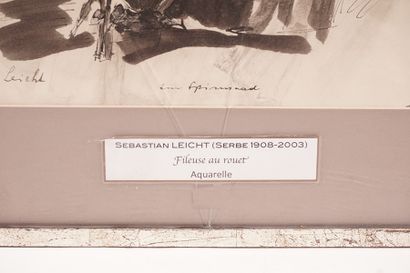 LEICHT, Sebastian (1908 - 2003)
« Fileuse...