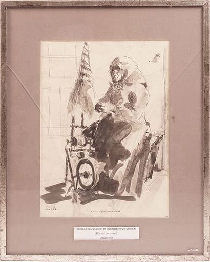 LEICHT, Sebastian (1908 - 2003)
« Fileuse...