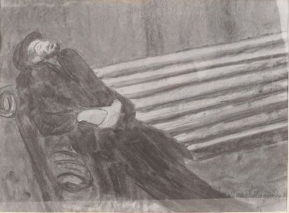 ÉCOLE EUROPÉENE (XXe siècle)
Homme se reposant...