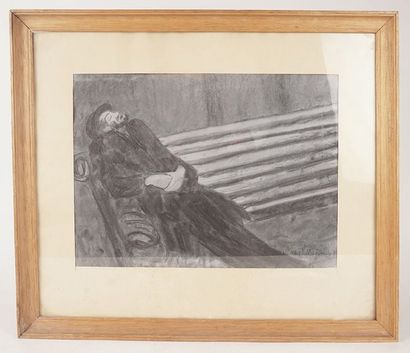 ÉCOLE EUROPÉENE (XXe siècle)
Homme se reposant...