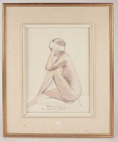 ÉCOLE EUROPÉENE (actif XXe siècle)
Nu
Pastel...
