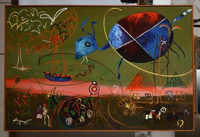 BRUNEAU, Kittie (1929-)
Untitled 
Oil on...