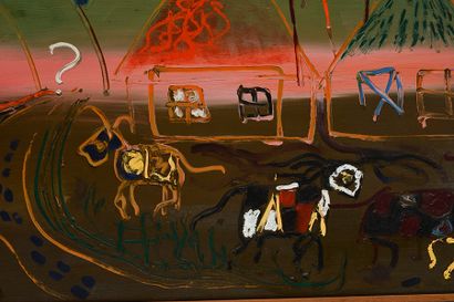 BRUNEAU, Kittie (1929-)
Untitled 
Oil on...