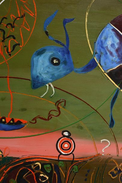 BRUNEAU, Kittie (1929-)
Untitled 
Oil on...